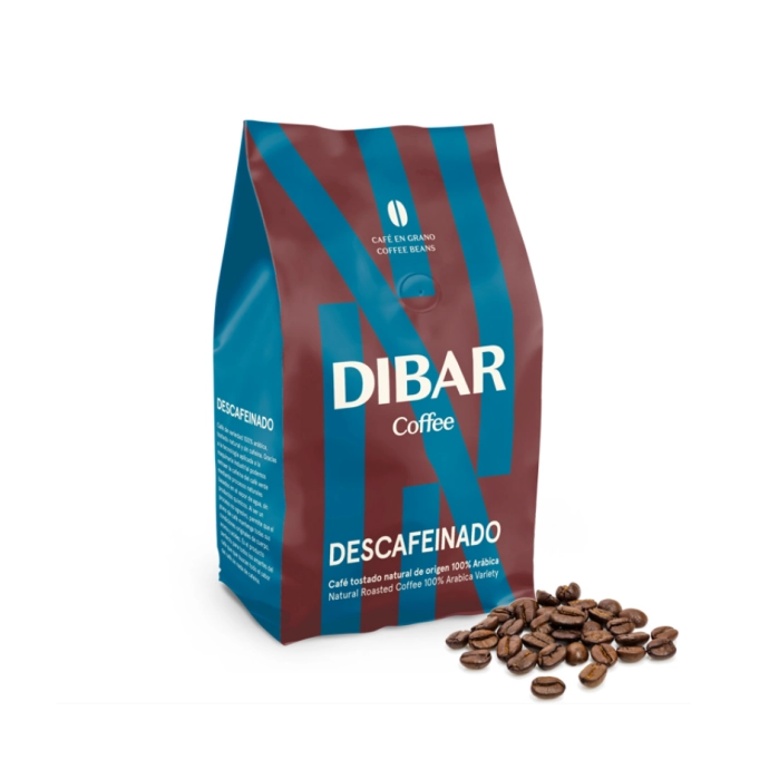 Dibarcafe cafeïnevrij arabica koffiebonen (500 gram)