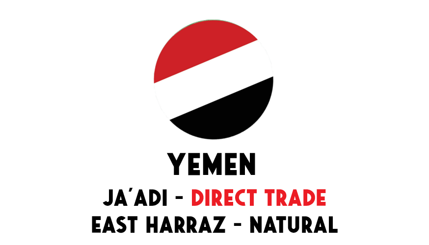 Yemen Jaadi East Haraz – Direct Trade Green Coffee Beans – 250 g