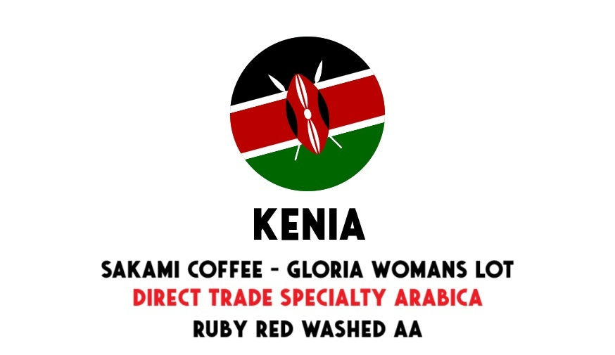Kenia Sakami - Gloria Red Ruby washed AA - Direct Trade - Green Coffee Beans- 1 kg
