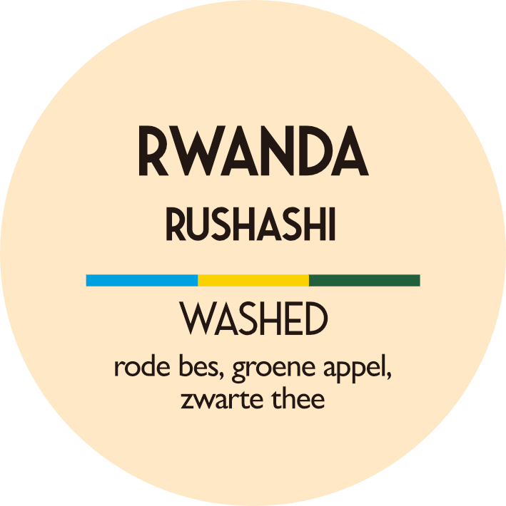 Rwanda Rushashi Basic Blend Direct Trade vers gebrand 1000 gram