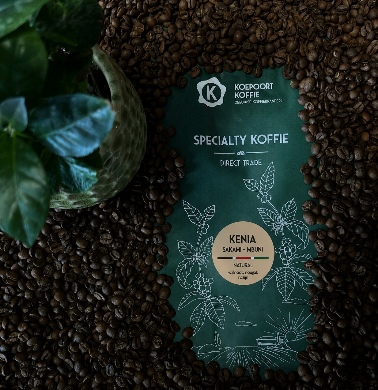 Kenia Sakami Gloria naturel Mbuni Arabica Direct Trade vers gebrand 1000 gram