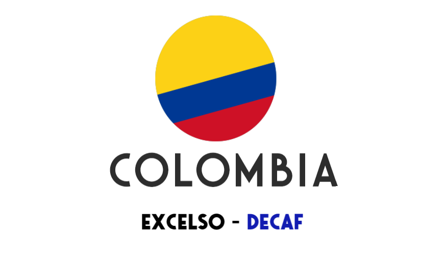 Colombia Excelso Decaf - ongebrand - 1 kg