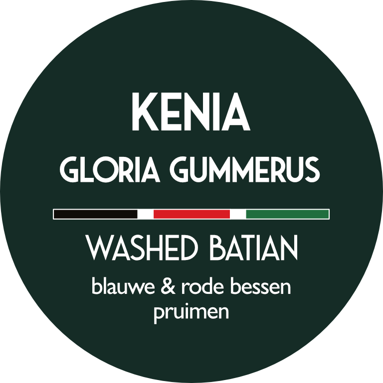 Limited Editions - Kenia Sakami single farmer lot - Gloria Gummerus washed batian - Direct Trade - vers gebrande koffie - 250 gram bonen