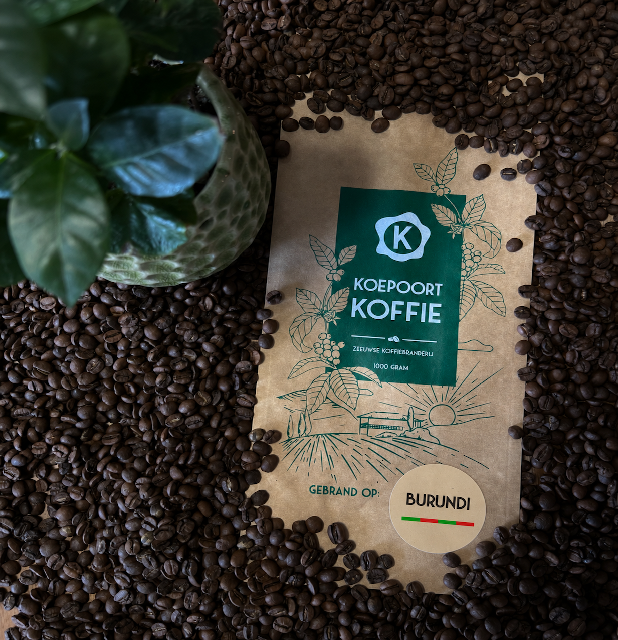 Burundi Arabica vers gebrand 1000 gram