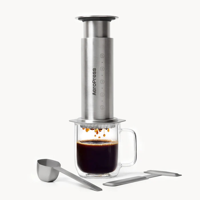 Aeropress Steel zilver