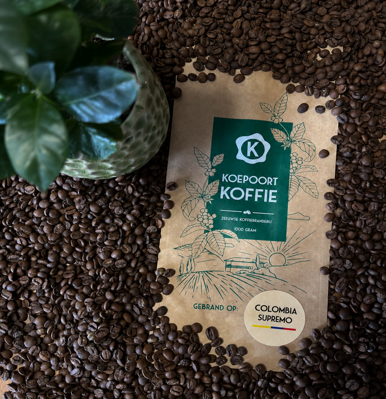 Colombia Supremo vers gebrand 1000 gram