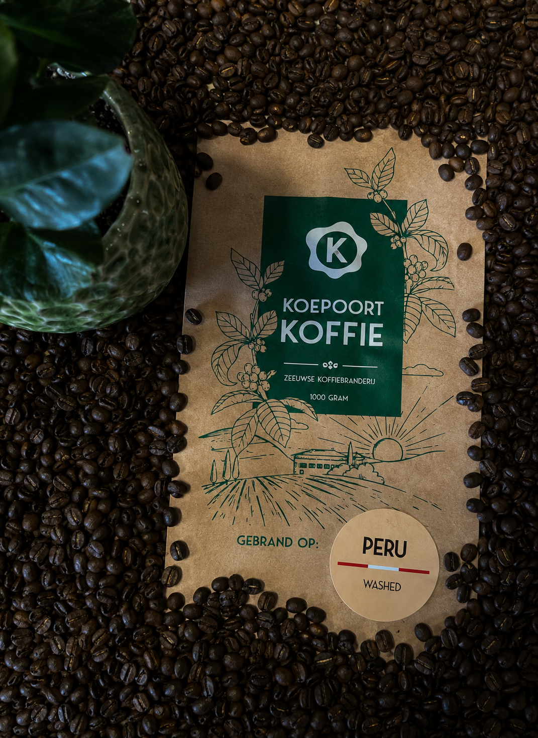 Peru vers gebrande koffie 1000 gram