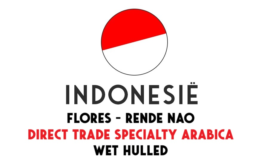 Indonesië Ontosoroh Coffee - Flores Rende Nao - wet-hulled arabica - Direct Trade - ongebrand - 1 kg