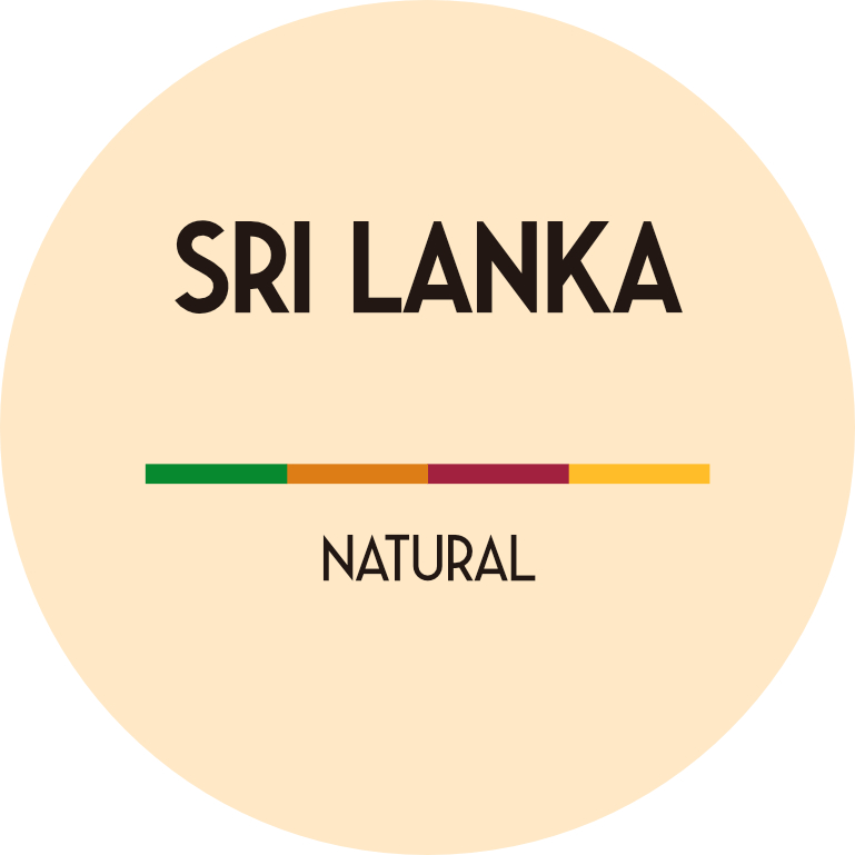 Sri Lanka natural vers gebrande koffie 1000 gram