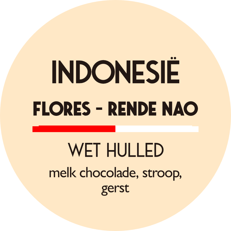 Indonesië Flores wet-hulled arabica Direct Trade vers gebrand 1000 gram