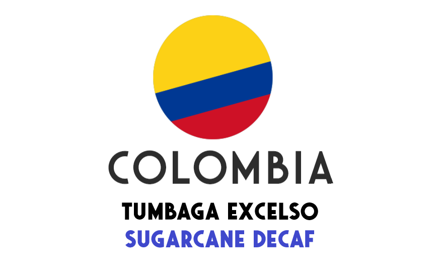 Colombia Sugarcane decaf - ongebrand - 1 kg