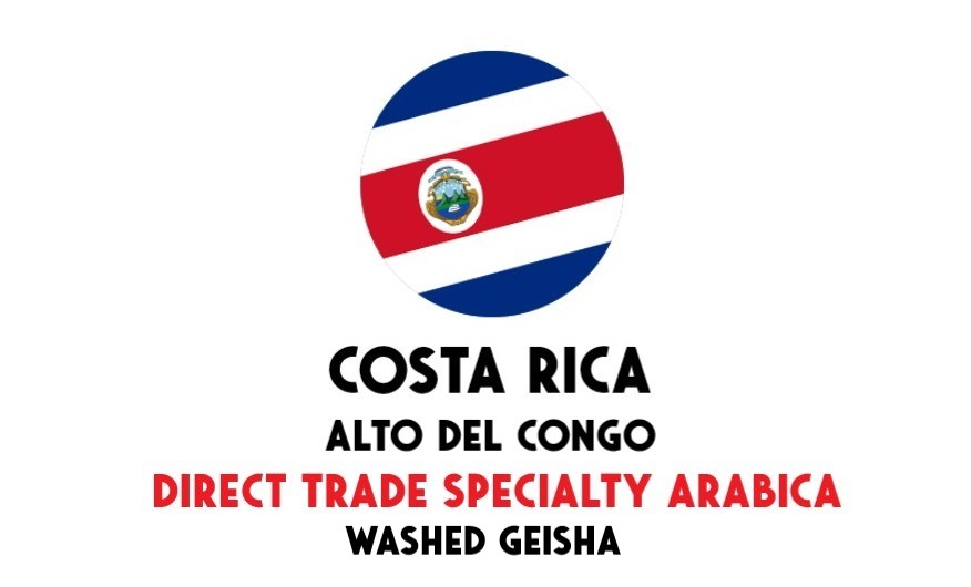 Costa Rica Alto del Congo Washed Geisha - Direct Trade - ongebrande groene koffiebonen - 1 kg