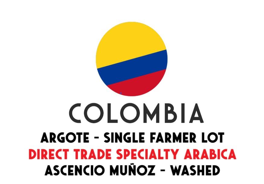 Colombia Argote Ascencio Munuz, partij van één enkele boer - Directe handel - Groene koffiebonen - 1 kg