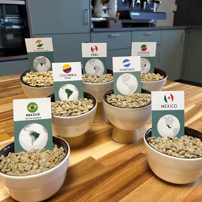 Proefpakket Ongebrande Koffie – 7 x 1 kg Standaard