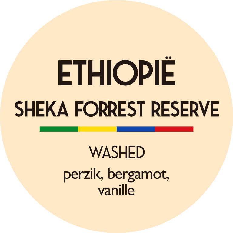 Ethiopië Sheka Forrest reserve Direct Trade vers gebrand 1000 gram