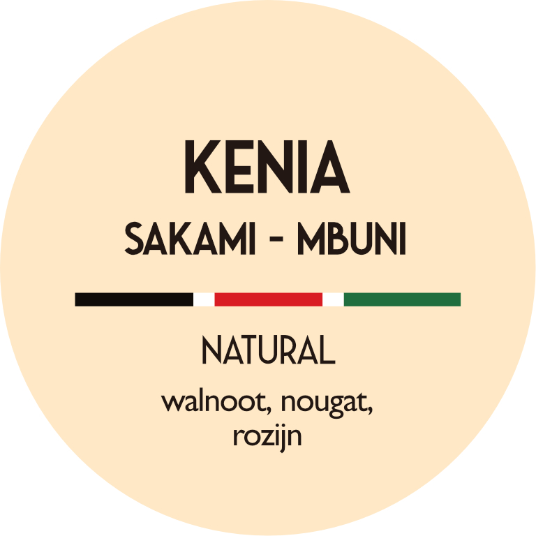Kenia Sakami Gloria naturel Mbuni Arabica Direct Trade vers gebrand 1000 gram